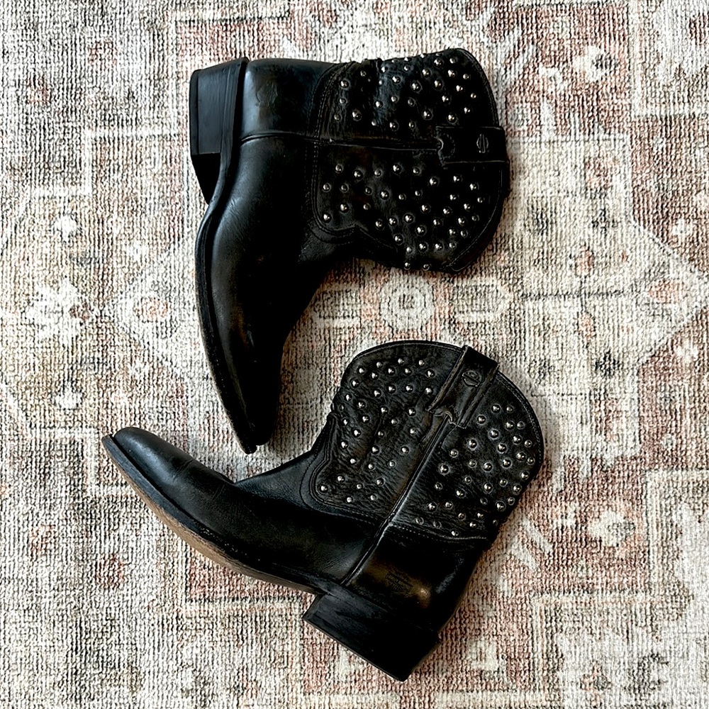 Woman’s Harley Davidson Studded Leather Boots